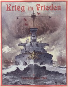 War in Peace Time, Poster Celebrating the German Naval Manoeuvres of 1903